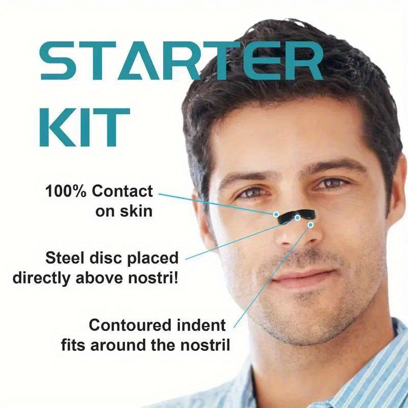 Magnetic Nasal Dilator Kit – 4 Clips, 30 Magnet Patches & Picker for Better Breathing & Comfort